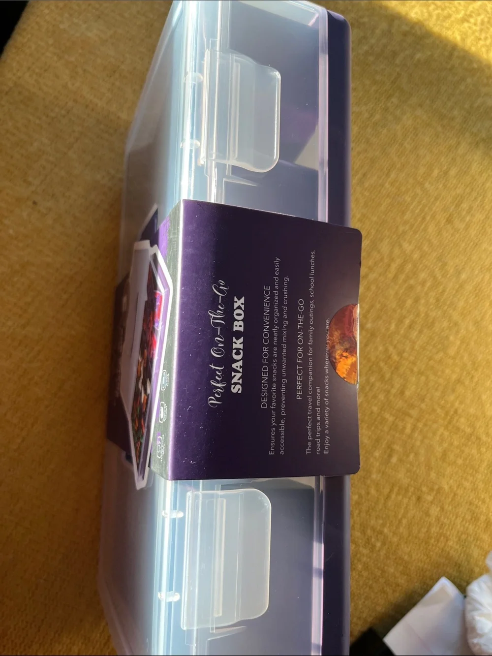 CWC Wickedly Cute Snack Box - Purple & Clear
